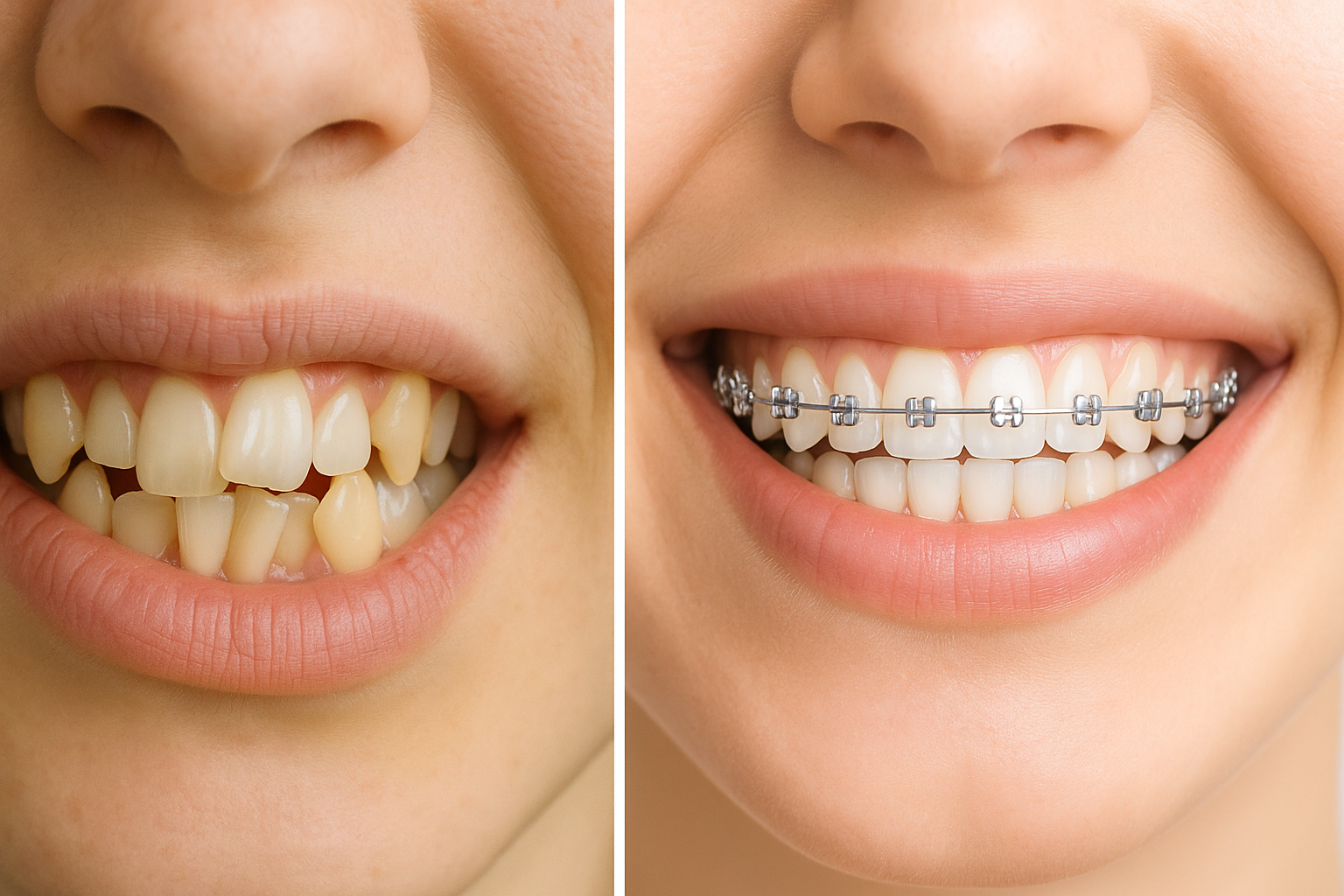 Before Misaligned Teeth